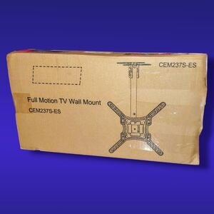 Everstone | Full Motion TV Wall Mount | Fits Most 28-60" TVs | CEM237S-ES |NEW|